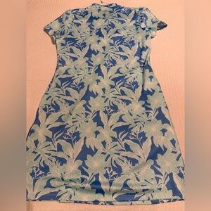 Izod Blue Floral Performance Dress